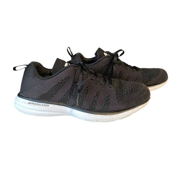 APL TechLoom Pro Running Sneaker Men’s 7 Black / White / Gum Walking Comfort - Picture 7 of 16